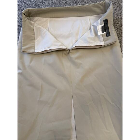 TEENFLO Women's Pencil Skirt Size 2 White Career Business Professional - Picture 6 of 11